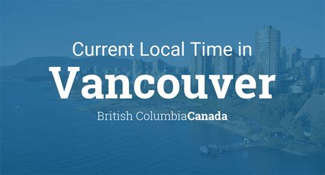 Time Difference. PST (Pacific Standard Time) is 8 hours behind Greenwich Mean Time. 7:30 am in Vancouver, Canada is 3:30 pm in GMT. Vancouver to GMT call time. Best time for a conference call or a meeting is between 8am-10am in Vancouver which corresponds to 4pm-6pm in GMT. 7:30 am PST (Pacific Standard Time) (Vancouver, Canada).